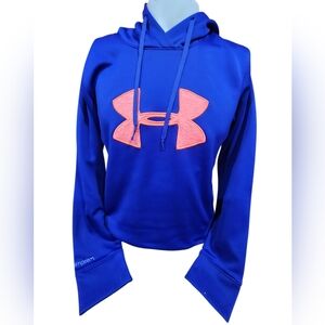 Under Armour Blue Hoodie with‎ Logo Size Medium